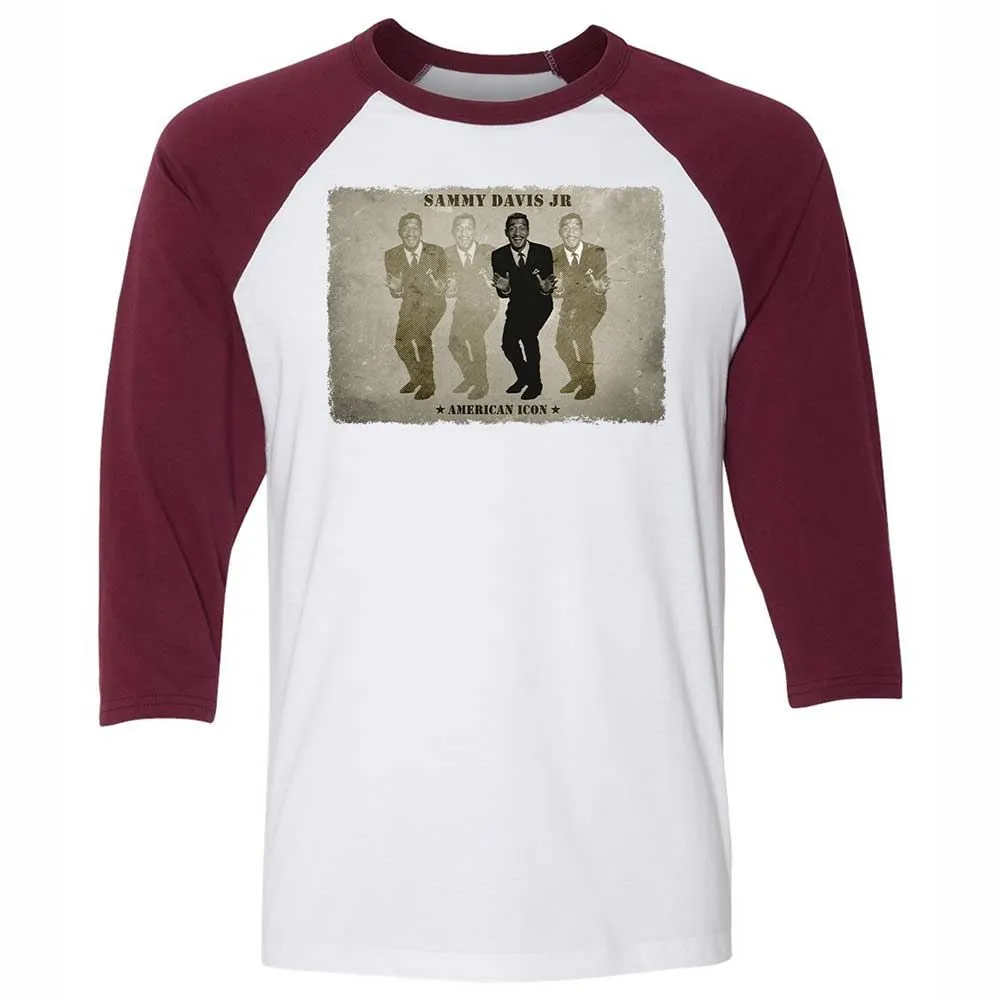 Unisex 3/4 Baseball Tee - EFF8CK4E - White/Maroon - 7