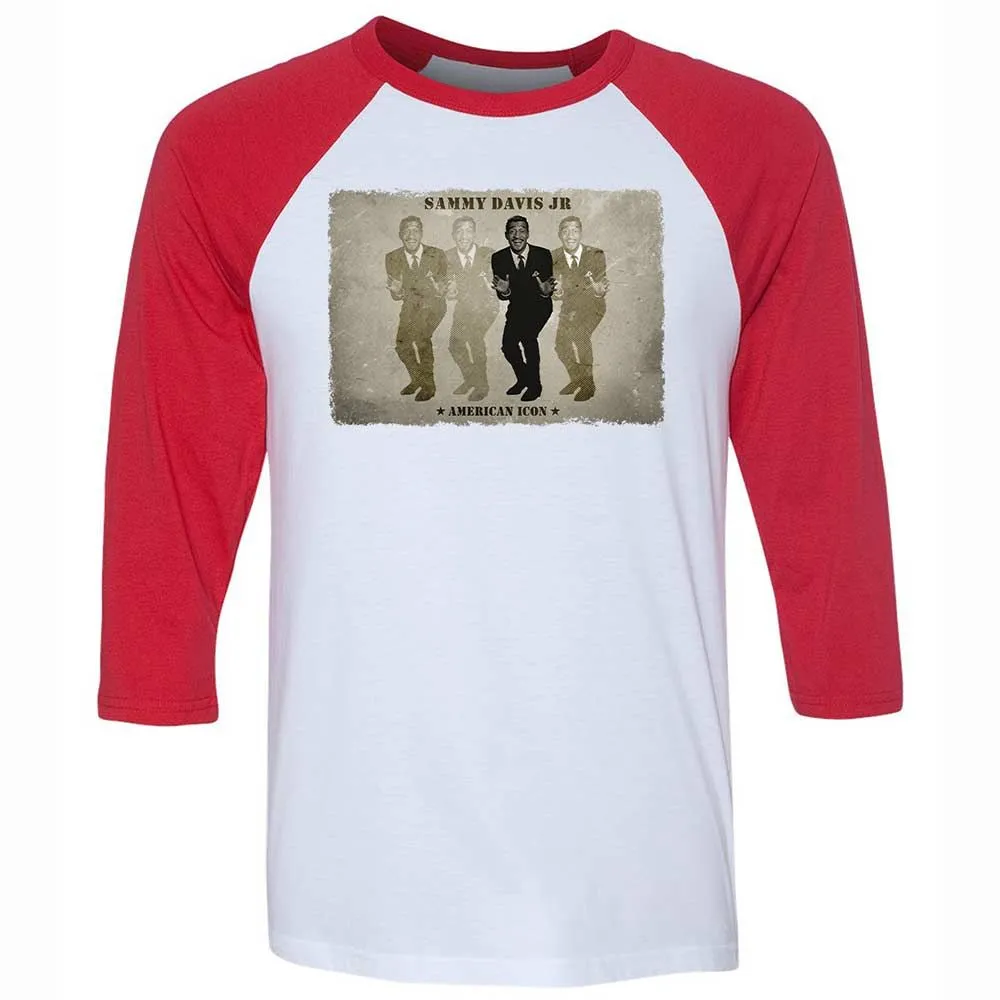 Unisex 3/4 Baseball Tee - EFF8CK4E - White/Red - 9