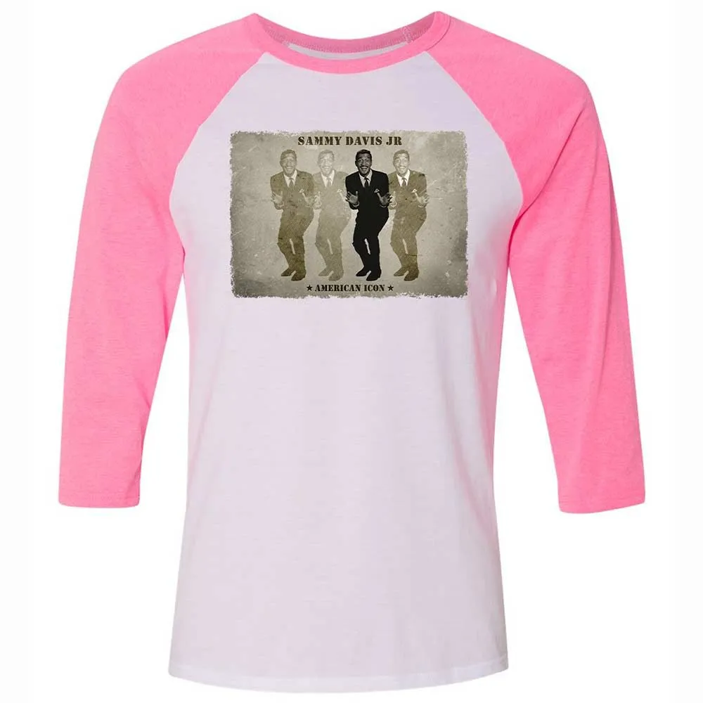 Unisex 3/4 Baseball Tee - EFF8CK4E - White/Neon Pink - 12