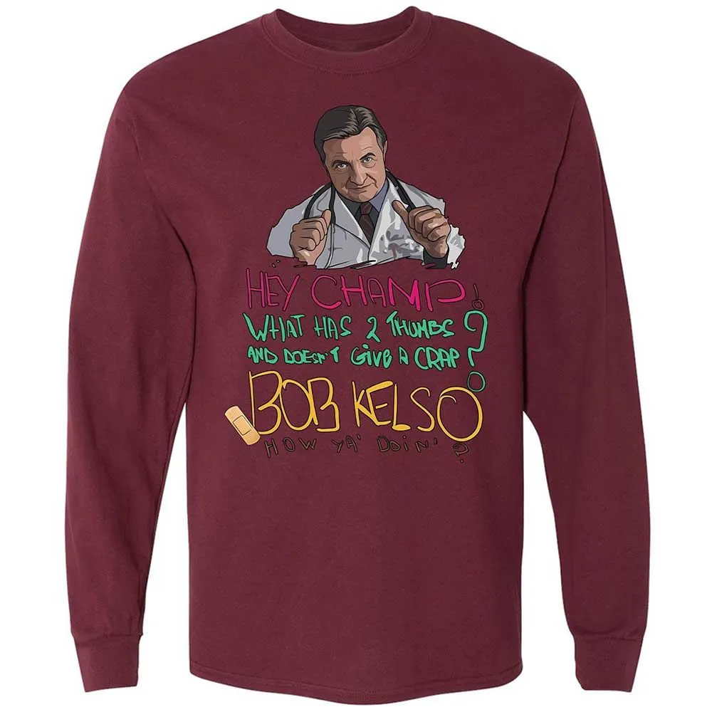 Long Sleeve T-Shirt - UV5NNMCL - Maroon - 16