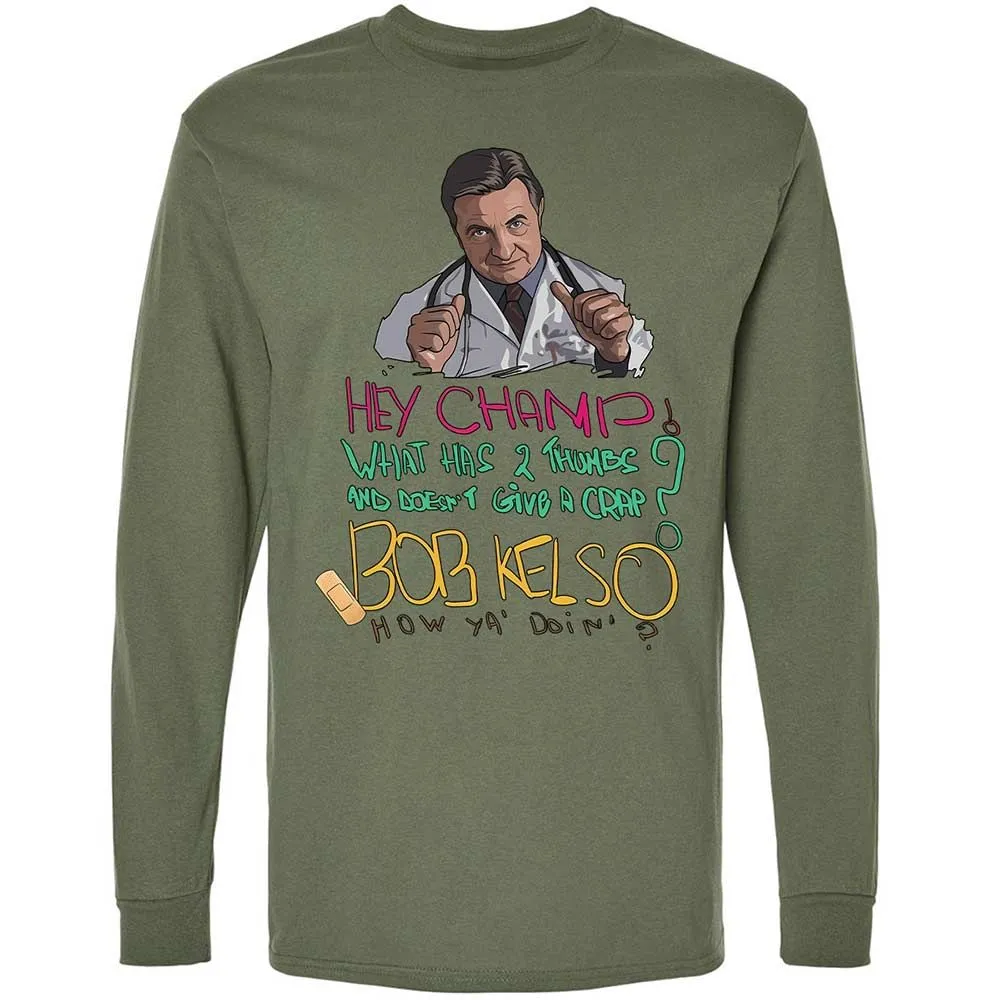 Long Sleeve T-Shirt - UV5NNMCL - Military Green - 19