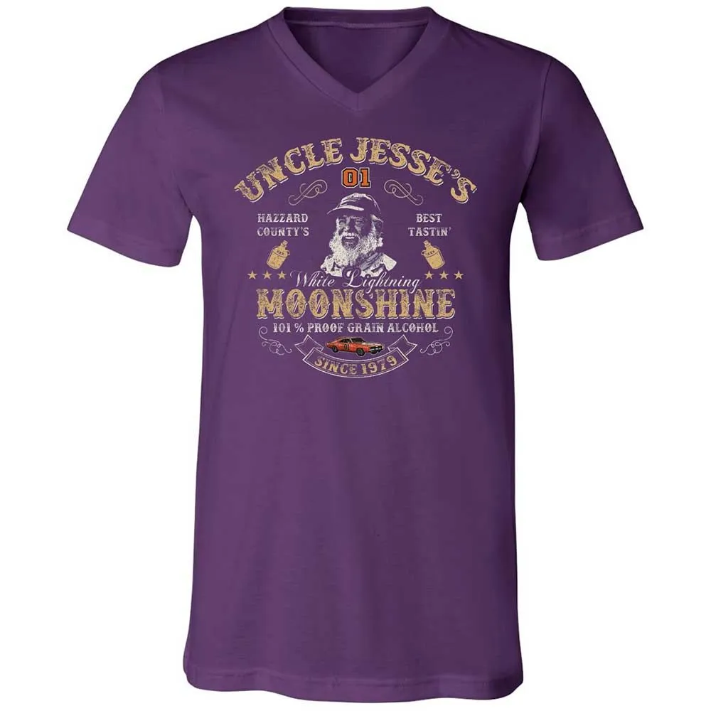 Unisex V-Neck T-Shirt - QD3D4XU5 - Team Purple - 10
