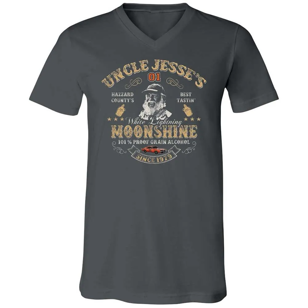 Unisex V-Neck T-Shirt - QD3D4XU5 - Asphalt - 13