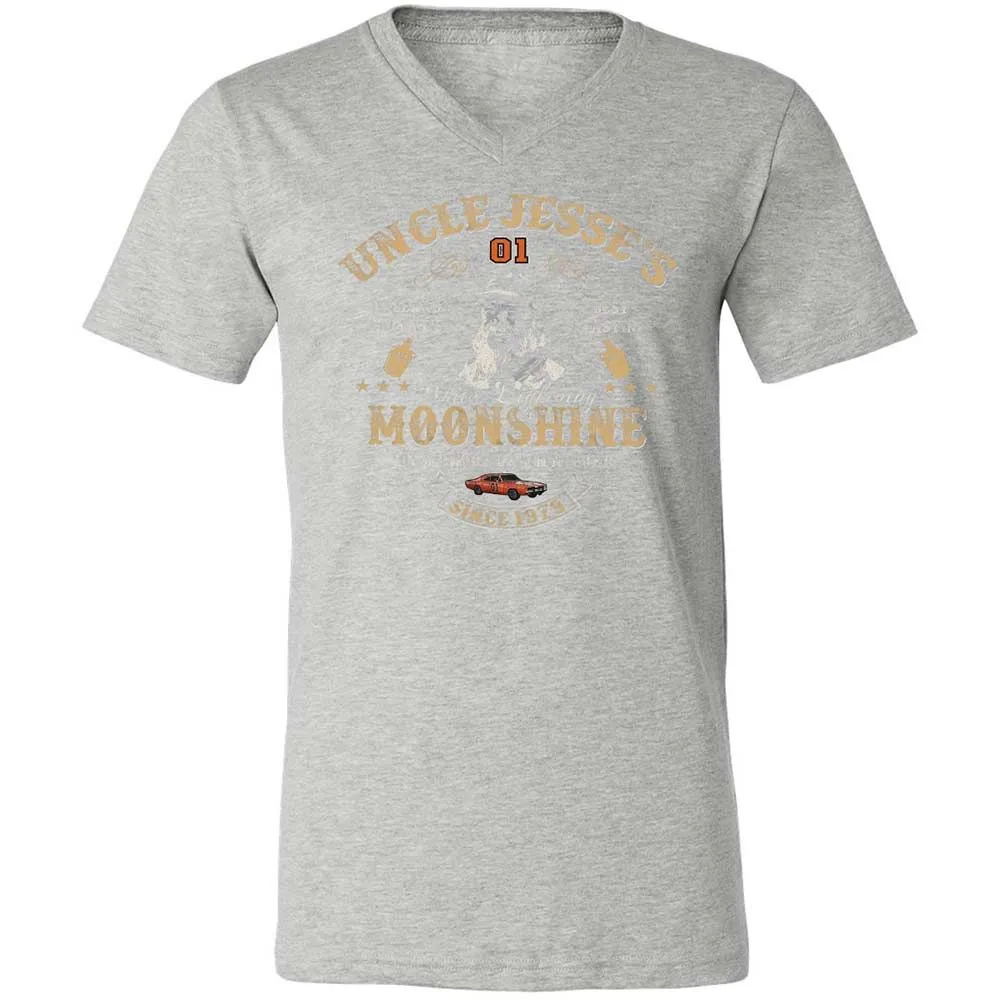 Unisex V-Neck T-Shirt - QD3D4XU5 - Athletic Heather - 15