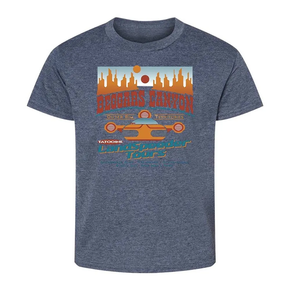 Kids T-Shirt - 66GX6Z6Q - Heather Navy - 15