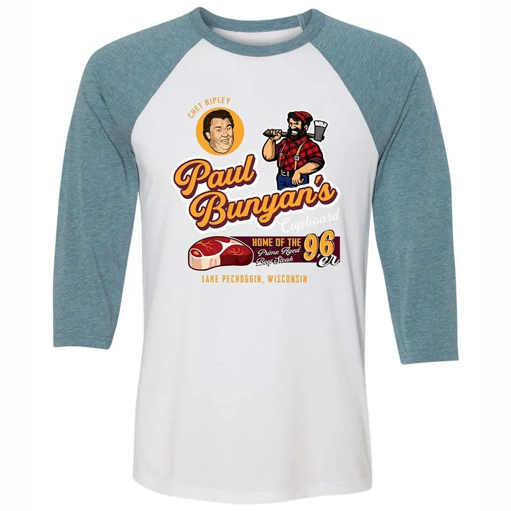 Unisex 3/4 Baseball Tee - AYGLA6T4 - White/Denim - 3