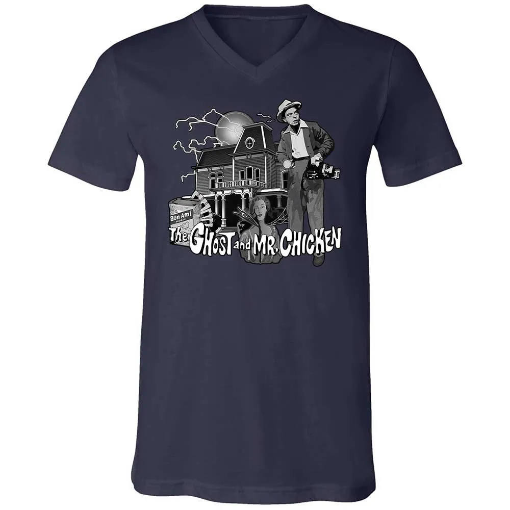 Unisex V-Neck T-Shirt - V928HNGB - Navy - 2