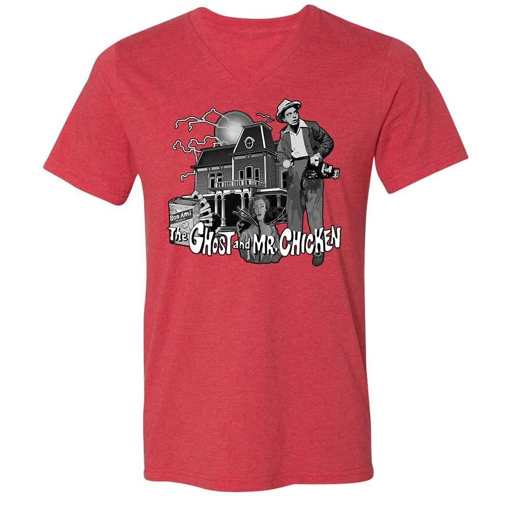 Unisex V-Neck T-Shirt - V928HNGB - Heather Red - 7