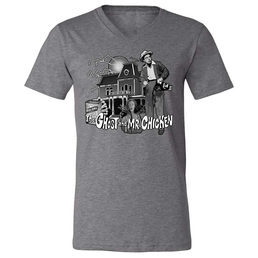 Unisex V-Neck T-Shirt - V928HNGB - Deep Heather - 14