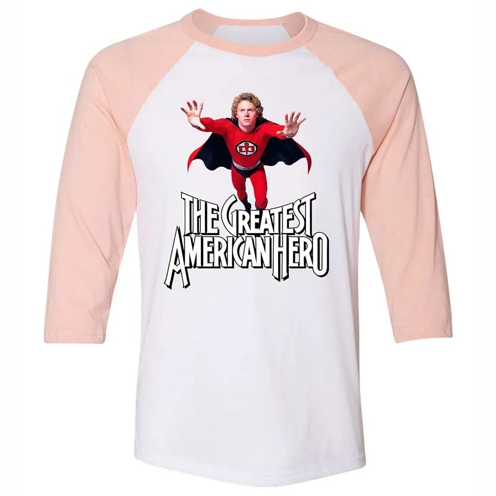 Unisex 3/4 Baseball Tee - YVHLEUL7 - White/Heather Peach - 5