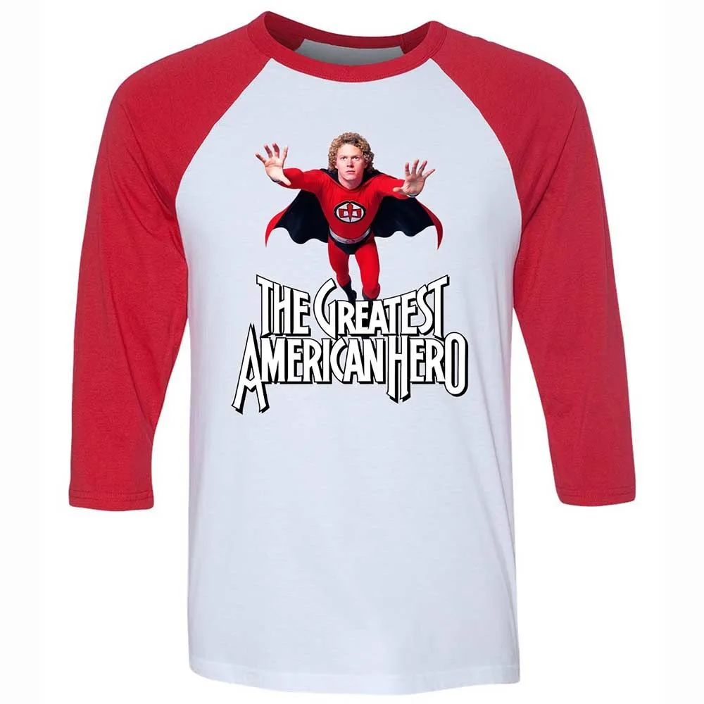 Unisex 3/4 Baseball Tee - YVHLEUL7 - White/Red - 9