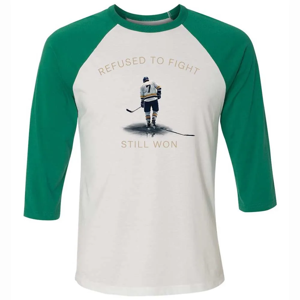 Unisex 3/4 Baseball Tee - SVPWGEXJ - White/Kelly - 6