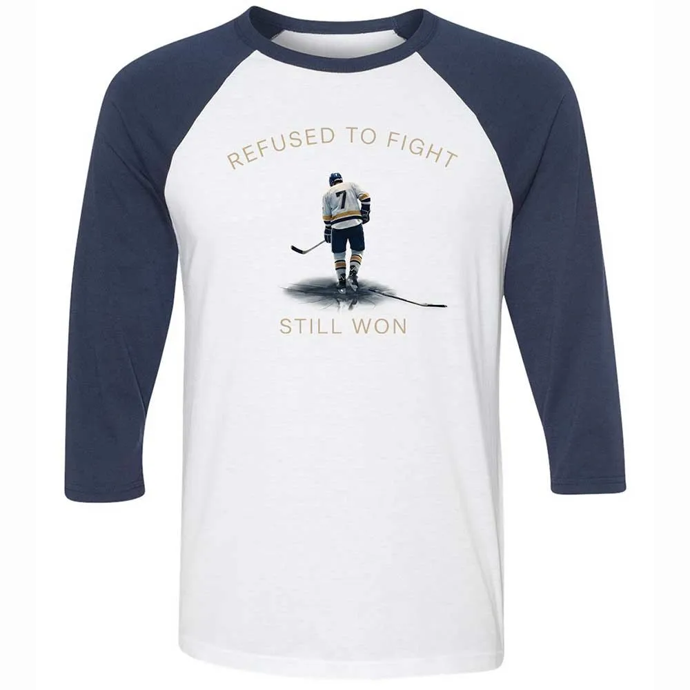 Unisex 3/4 Baseball Tee - SVPWGEXJ - White/Navy - 8