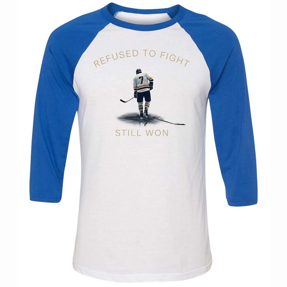 Unisex 3/4 Baseball Tee - SVPWGEXJ - White/True Royal - 10