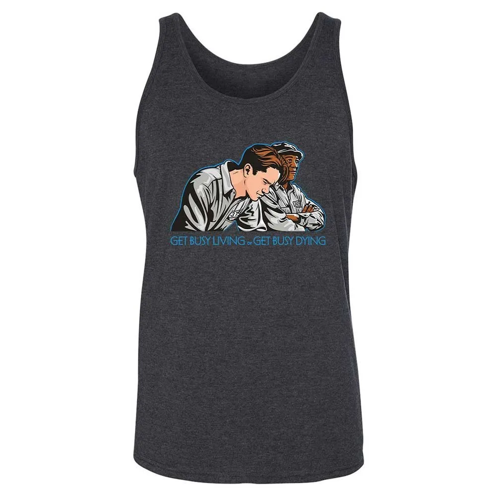 Get Busy Living - Dark Grey Heather - 10