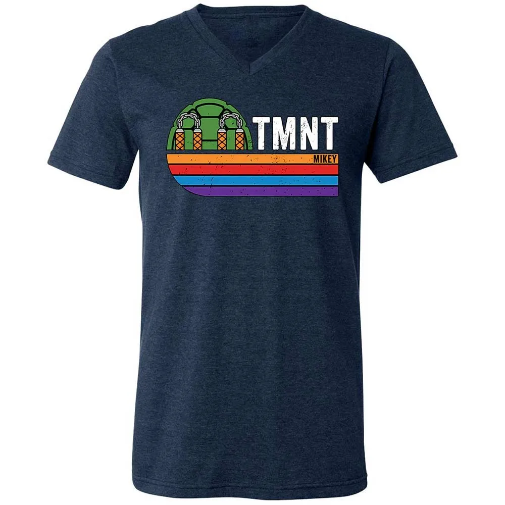 Unisex V-Neck T-Shirt - D3WBKVT1 - Heather Navy - 3