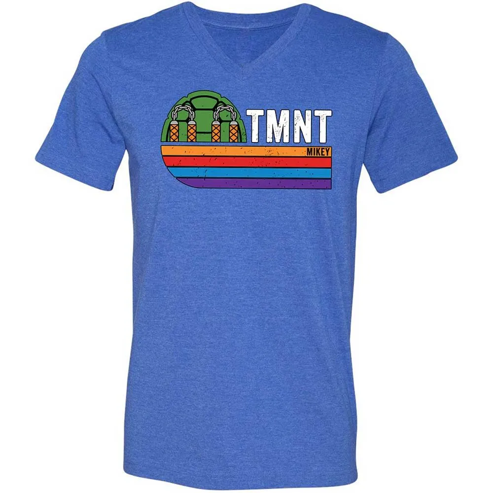 Unisex V-Neck T-Shirt - D3WBKVT1 - Heather True Royal - 5