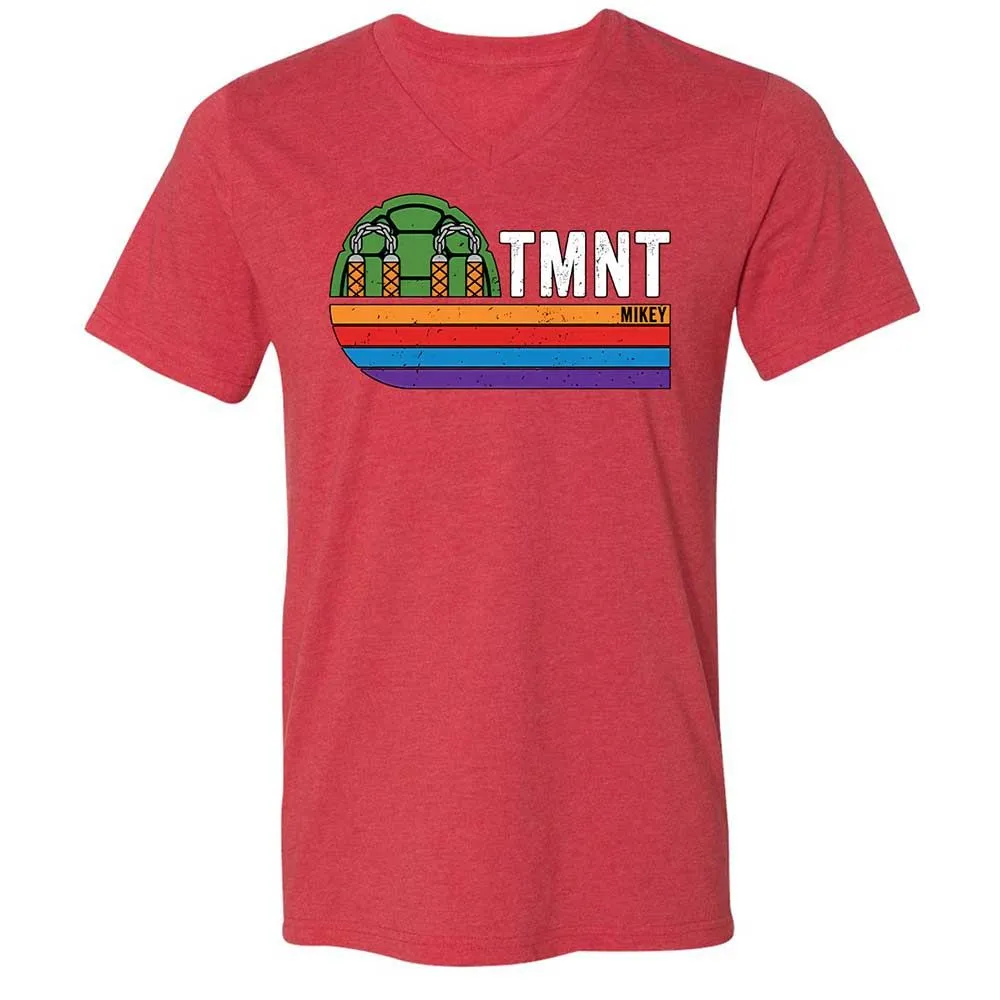 Unisex V-Neck T-Shirt - D3WBKVT1 - Heather Red - 7