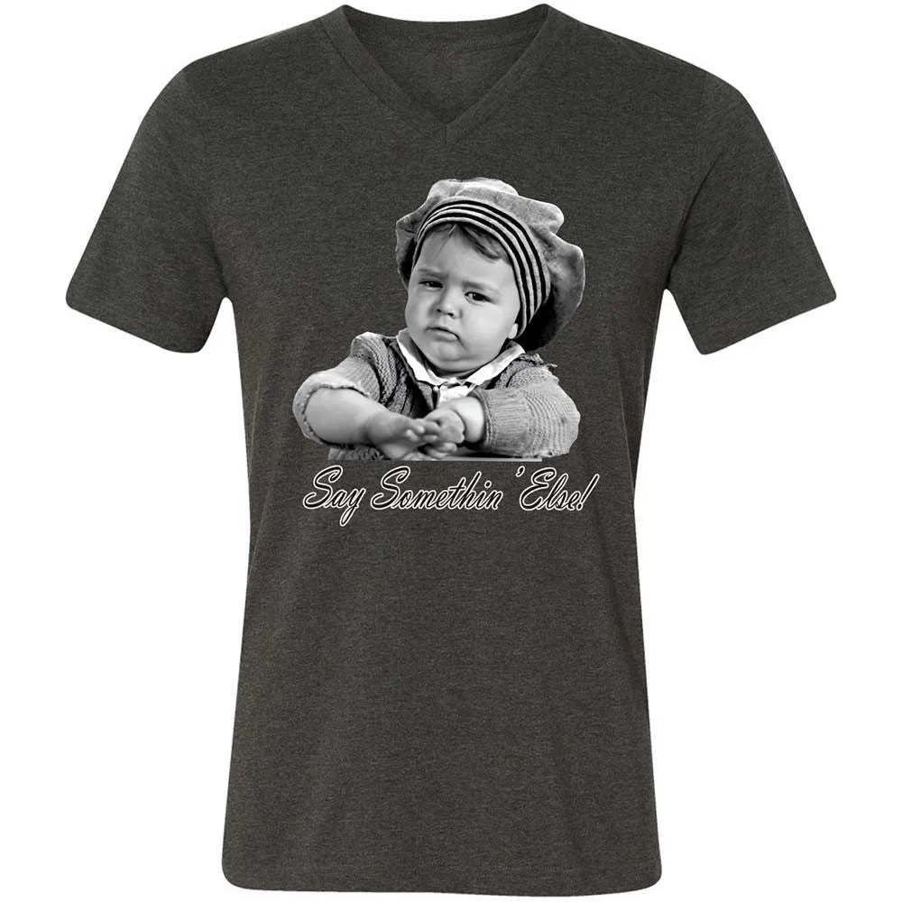 Unisex V-Neck T-Shirt - JNEKELRB - Dark Grey Heather - 9