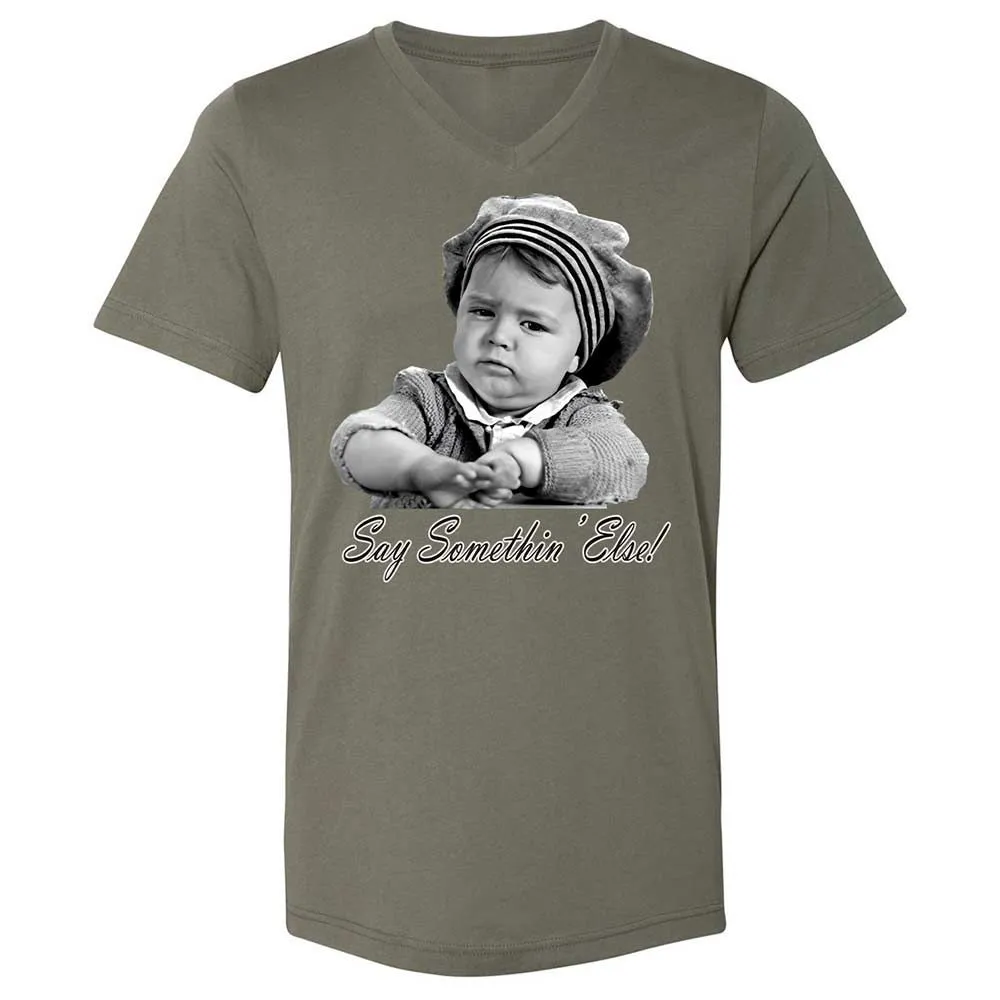 Unisex V-Neck T-Shirt - JNEKELRB - Military Green - 11