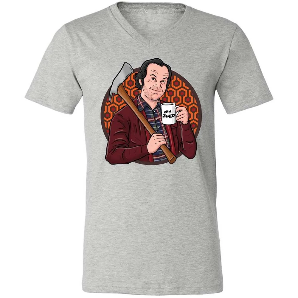 Unisex V-Neck T-Shirt - 2KUF5HJ1 - Athletic Heather - 2