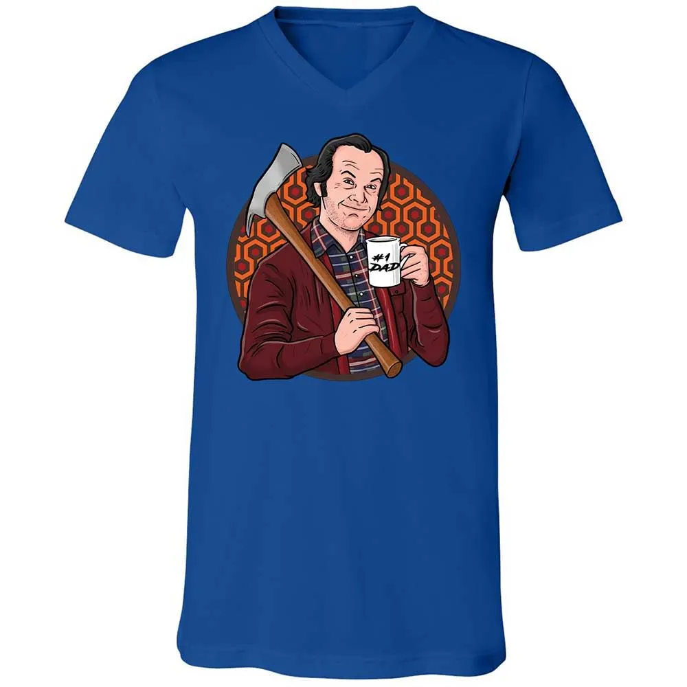 Unisex V-Neck T-Shirt - 2KUF5HJ1 - True Royal - 3