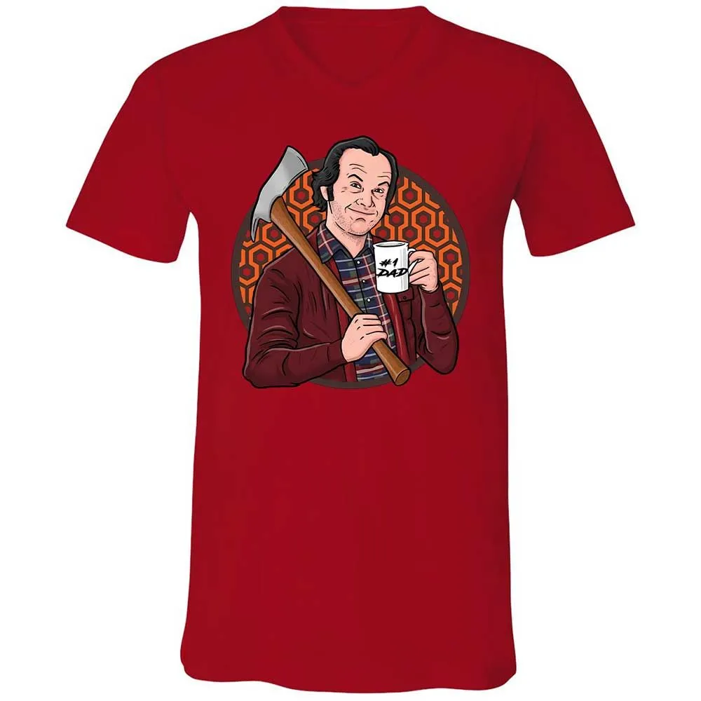 Unisex V-Neck T-Shirt - 2KUF5HJ1 - Red - 5