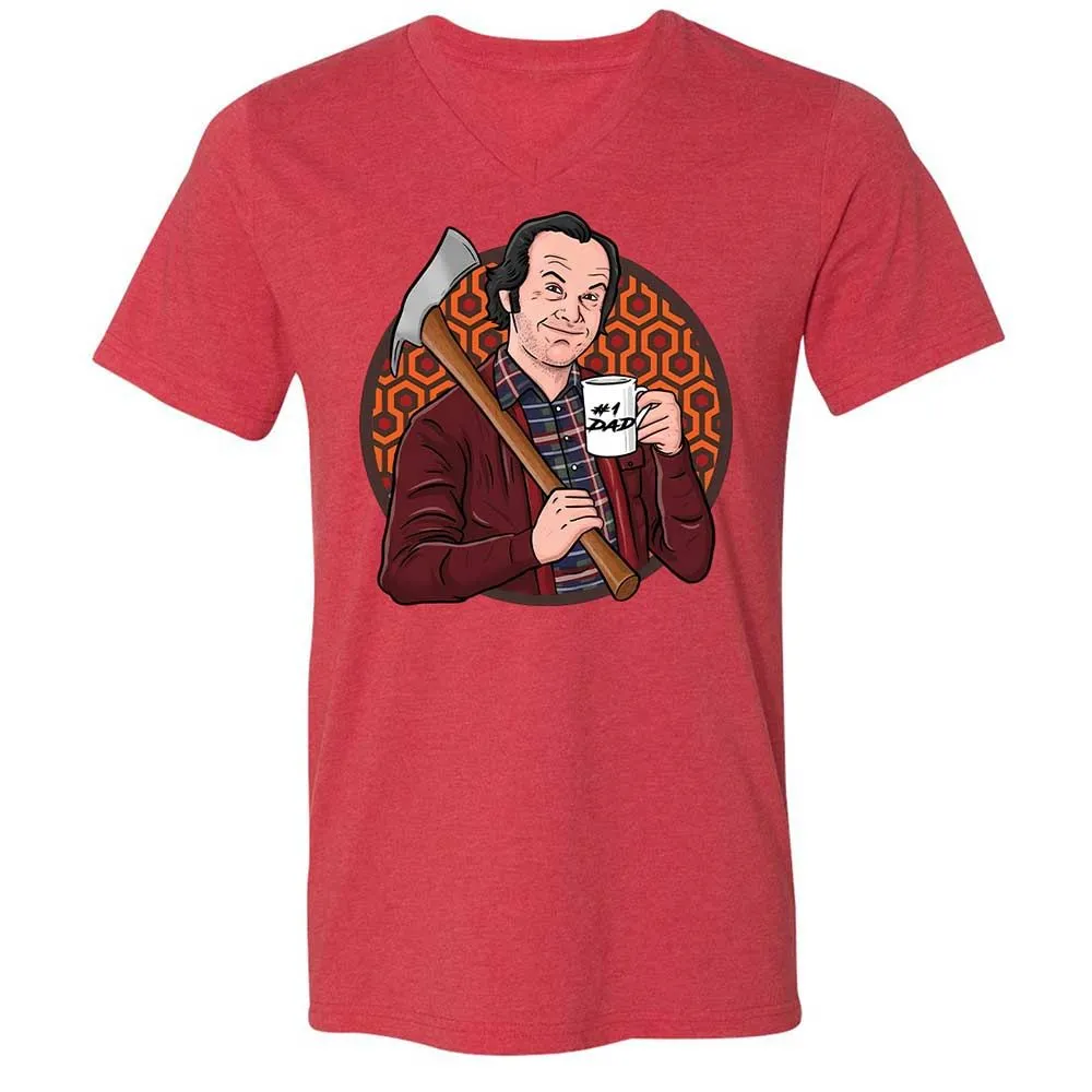 Unisex V-Neck T-Shirt - 2KUF5HJ1 - Heather Red - 6