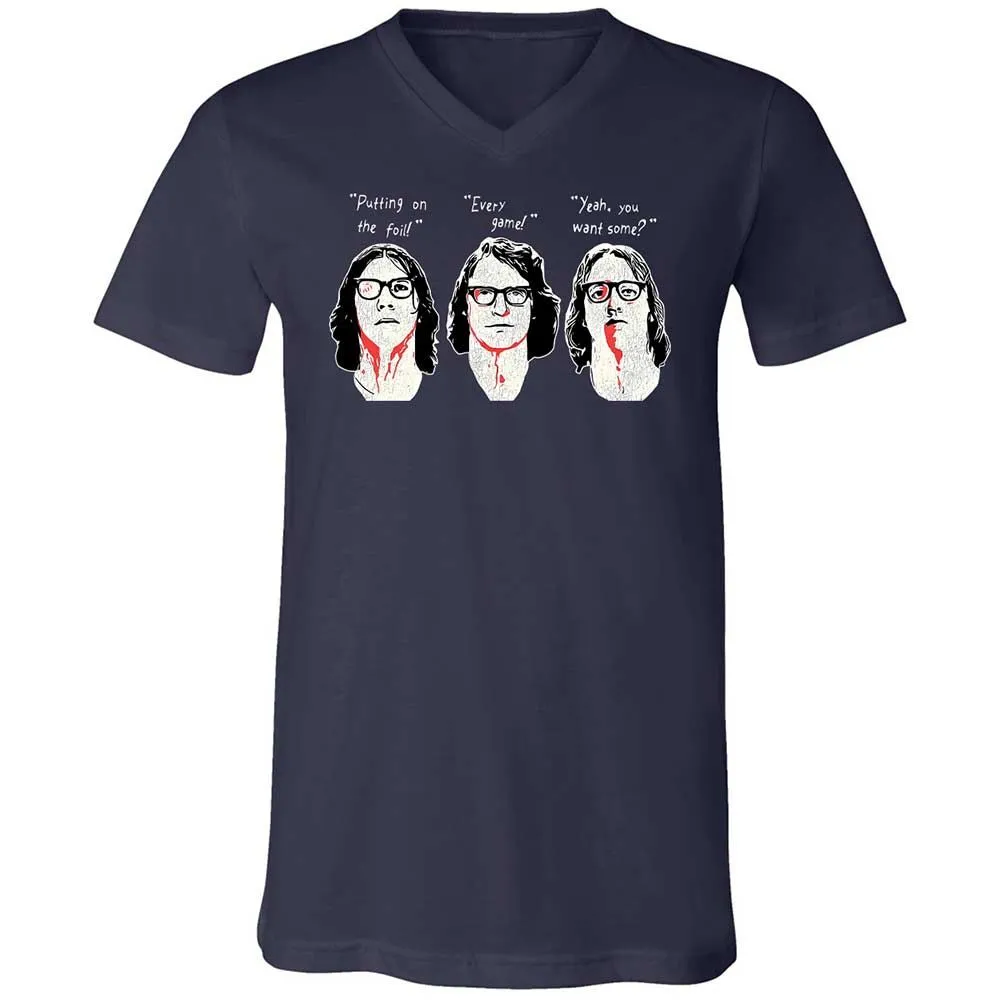 Unisex V-Neck T-Shirt - P4ULPH2Z - Navy - 2