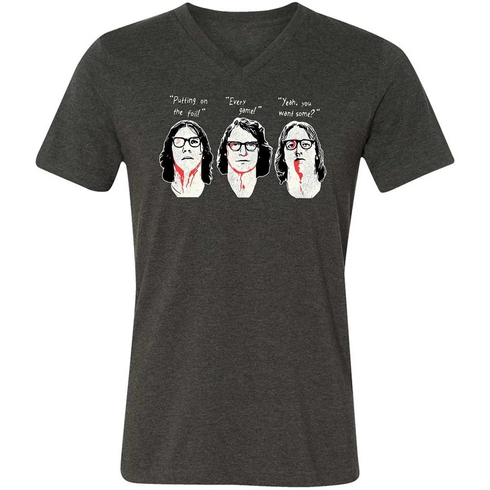 Unisex V-Neck T-Shirt - P4ULPH2Z - Dark Grey Heather - 9