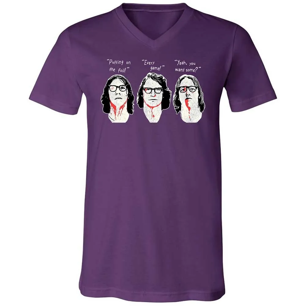 Unisex V-Neck T-Shirt - P4ULPH2Z - Team Purple - 10