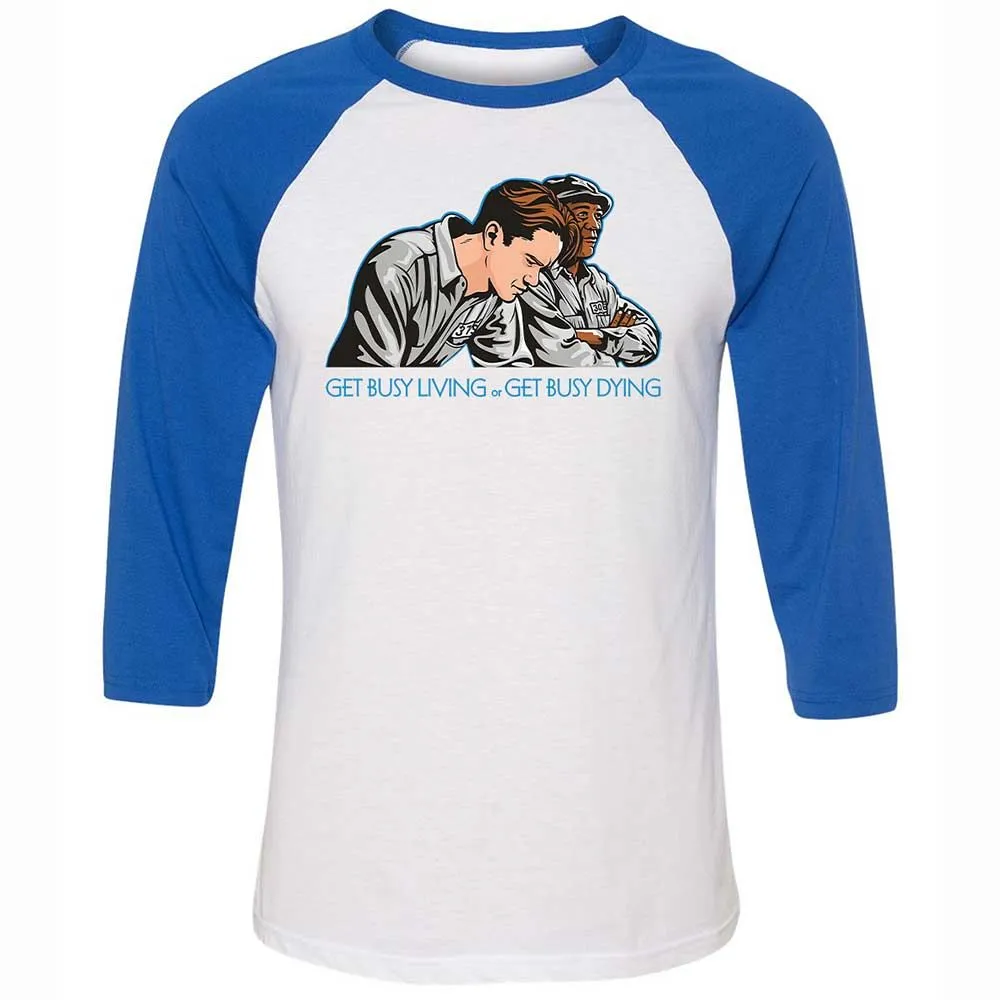Get Busy Living - White/True Royal - 10