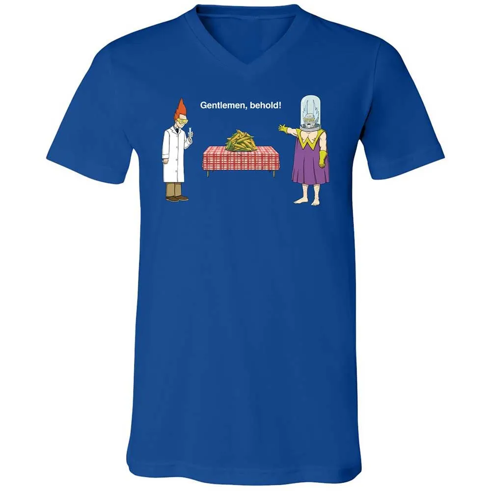 Unisex V-Neck T-Shirt - 98AY116B - True Royal - 4