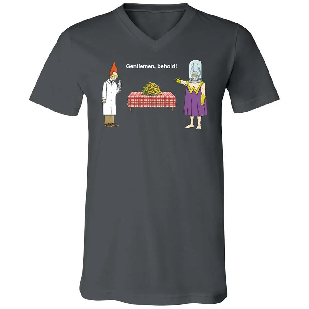 Unisex V-Neck T-Shirt - 98AY116B - Asphalt - 13