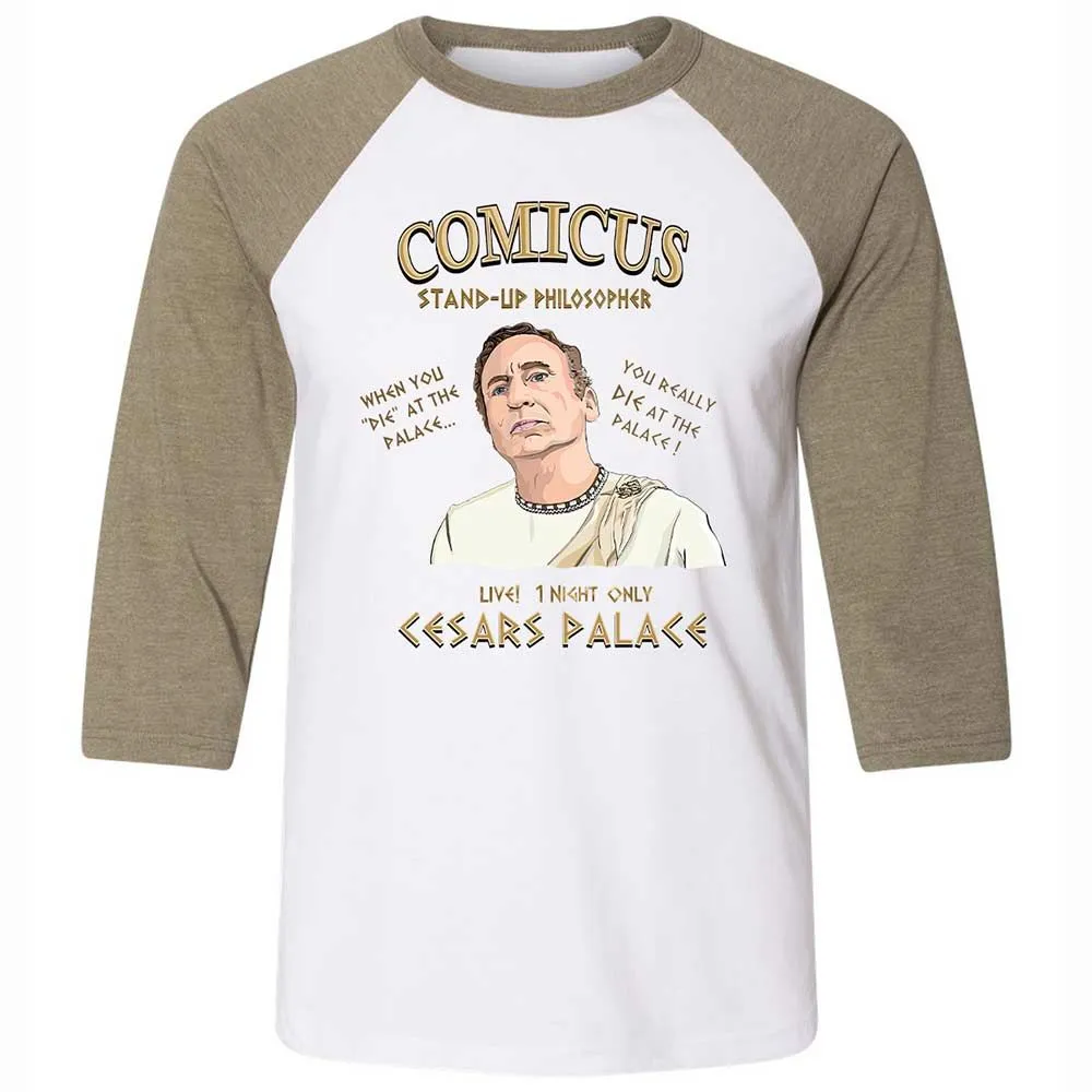 Comicus- Stand-up Philosopher - White/Heather Olive - 4