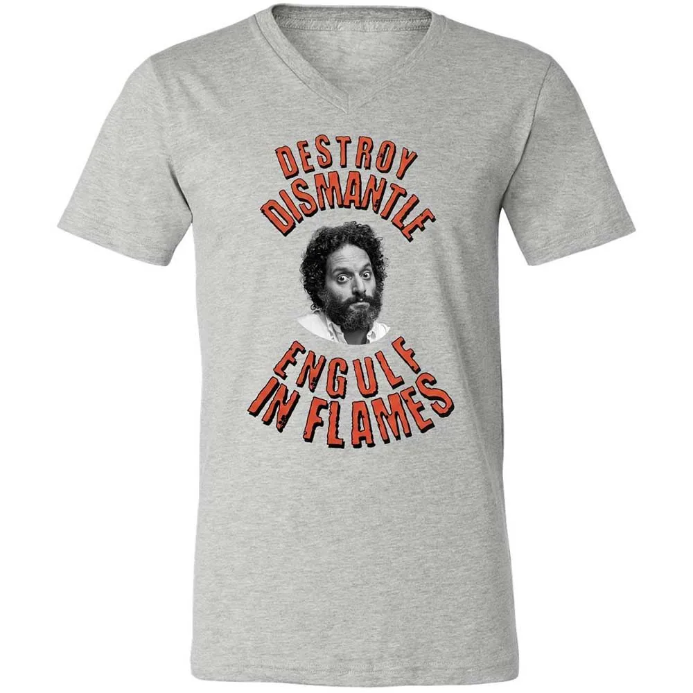Destroy, Dismantle, Engulf in Flames - Athletic Heather - 2