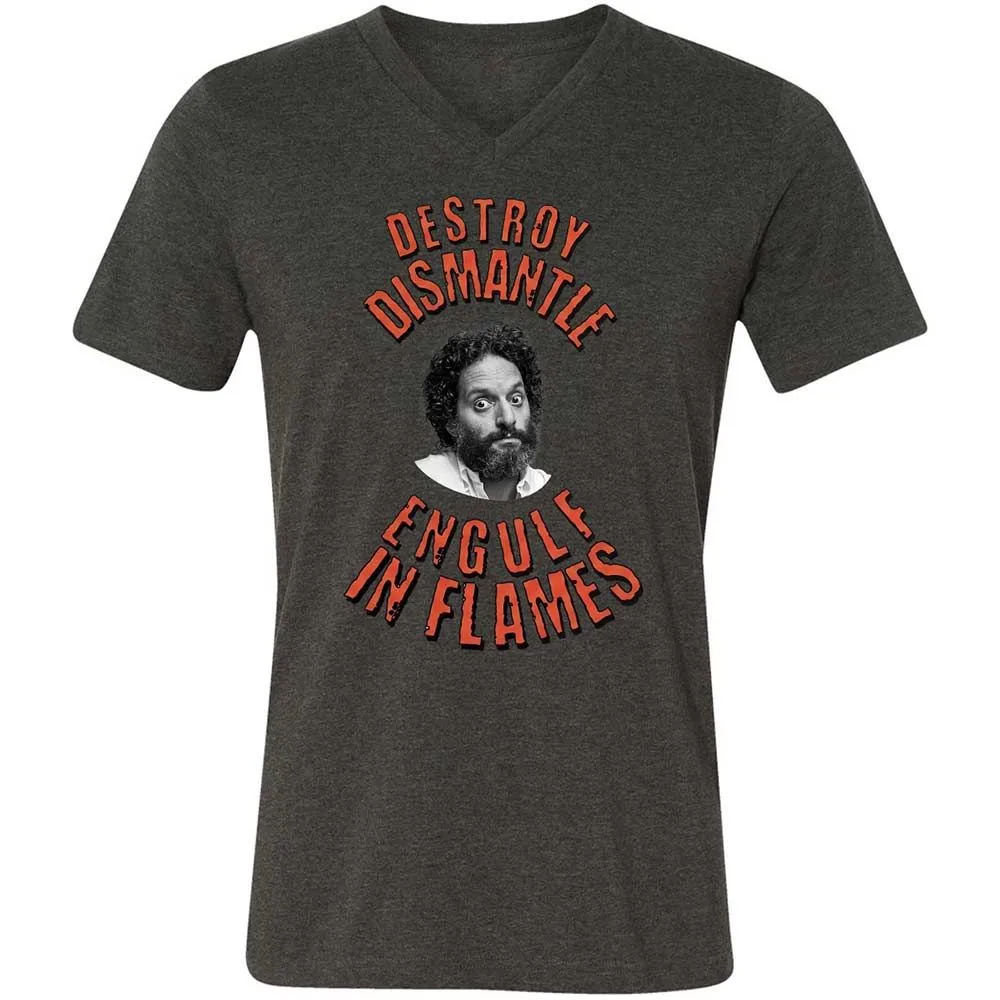Destroy, Dismantle, Engulf in Flames - Dark Grey Heather - 8