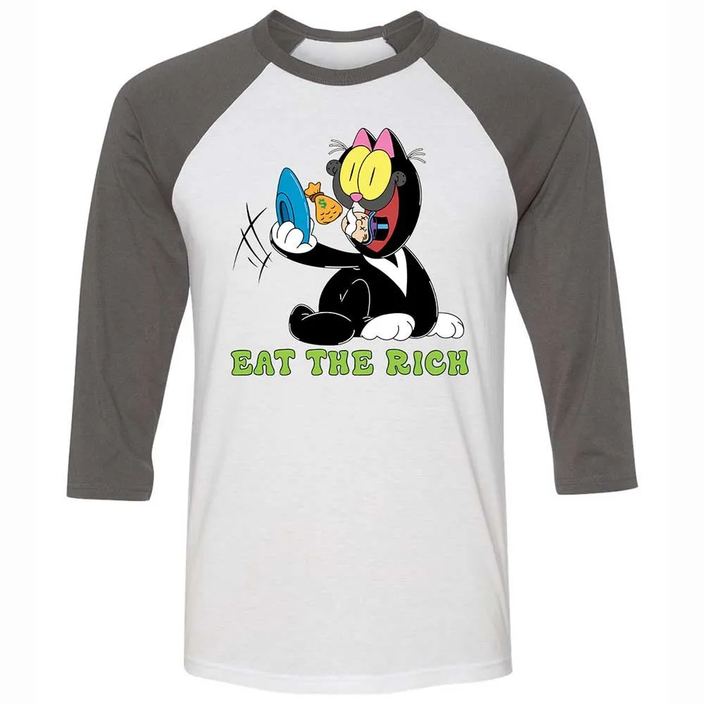 Unisex 3/4 Baseball Tee - 5TK8WQR4 - White/Asphalt - 2