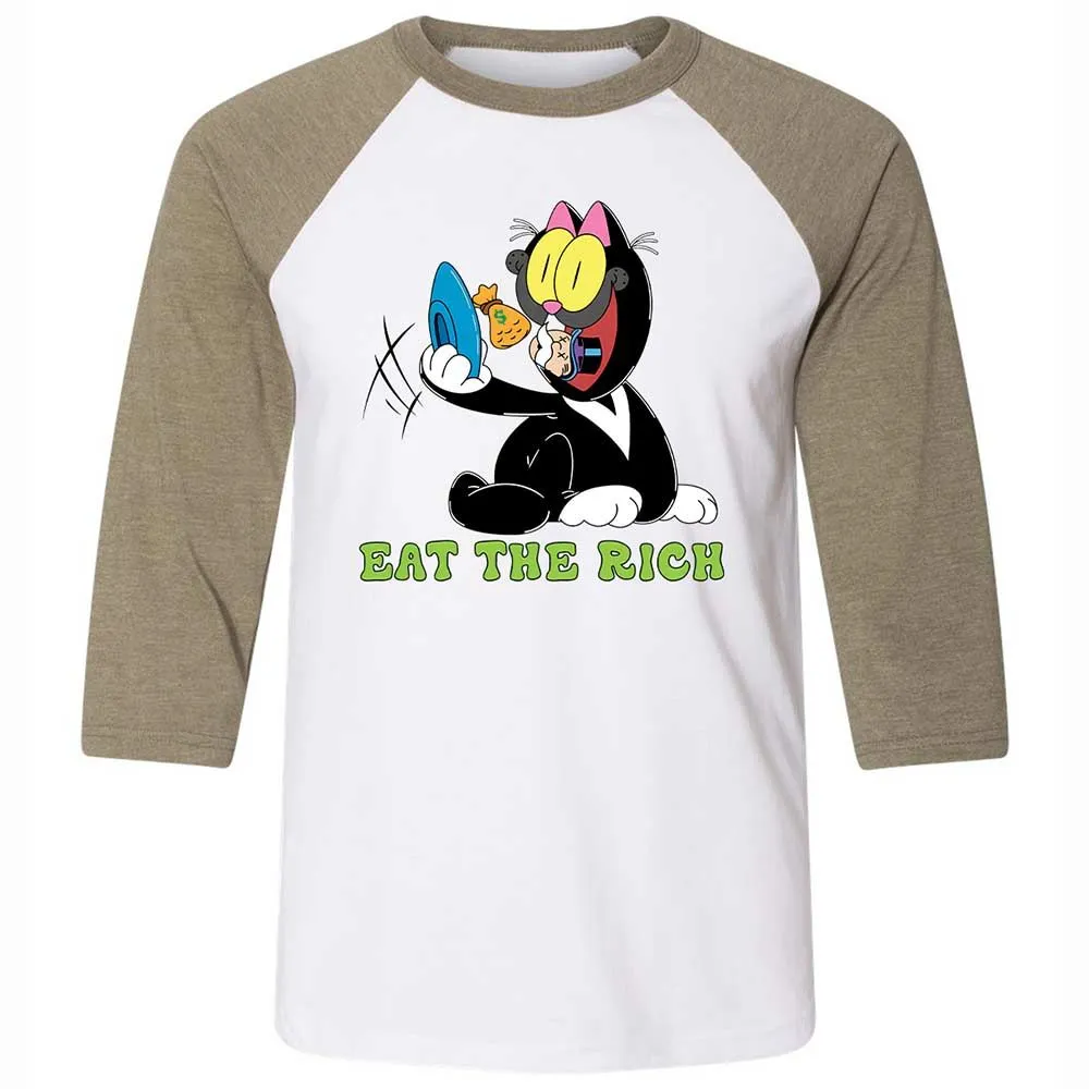 Unisex 3/4 Baseball Tee - 5TK8WQR4 - White/Heather Olive - 4