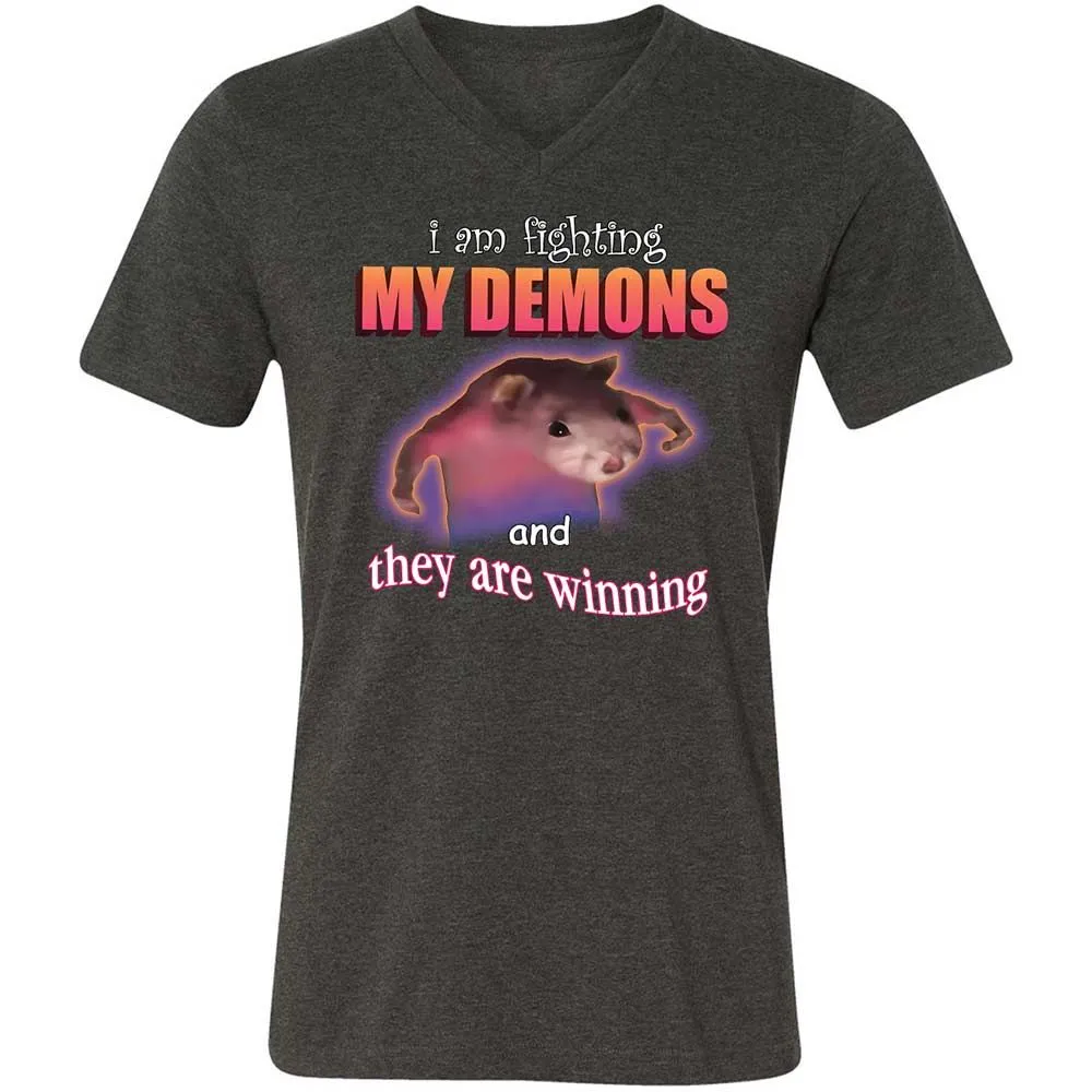 I'm fighting my demons - Dark Grey Heather - 8