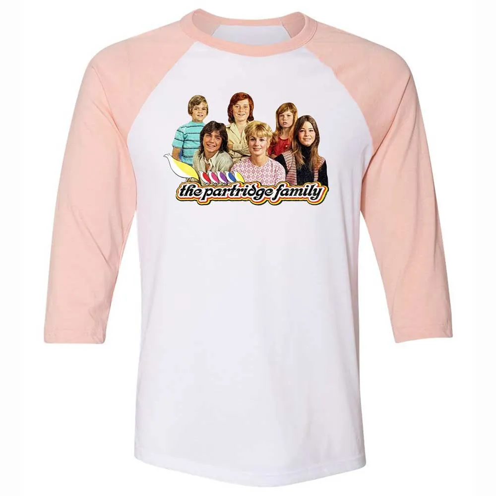 Unisex 3/4 Baseball Tee - CKJ618EC - White/Heather Peach - 5