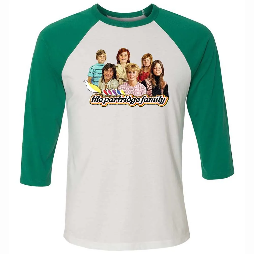 Unisex 3/4 Baseball Tee - CKJ618EC - White/Kelly - 6