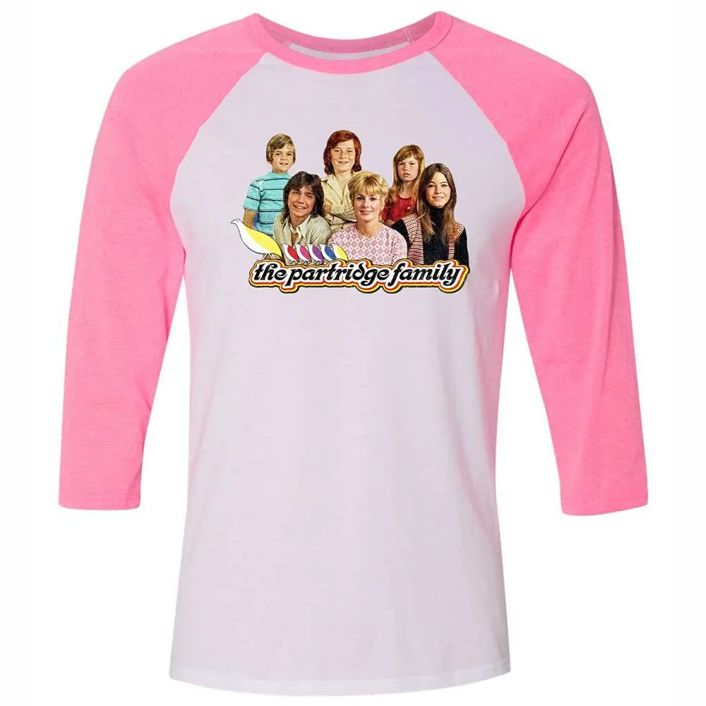 Unisex 3/4 Baseball Tee - CKJ618EC - White/Neon Pink - 12