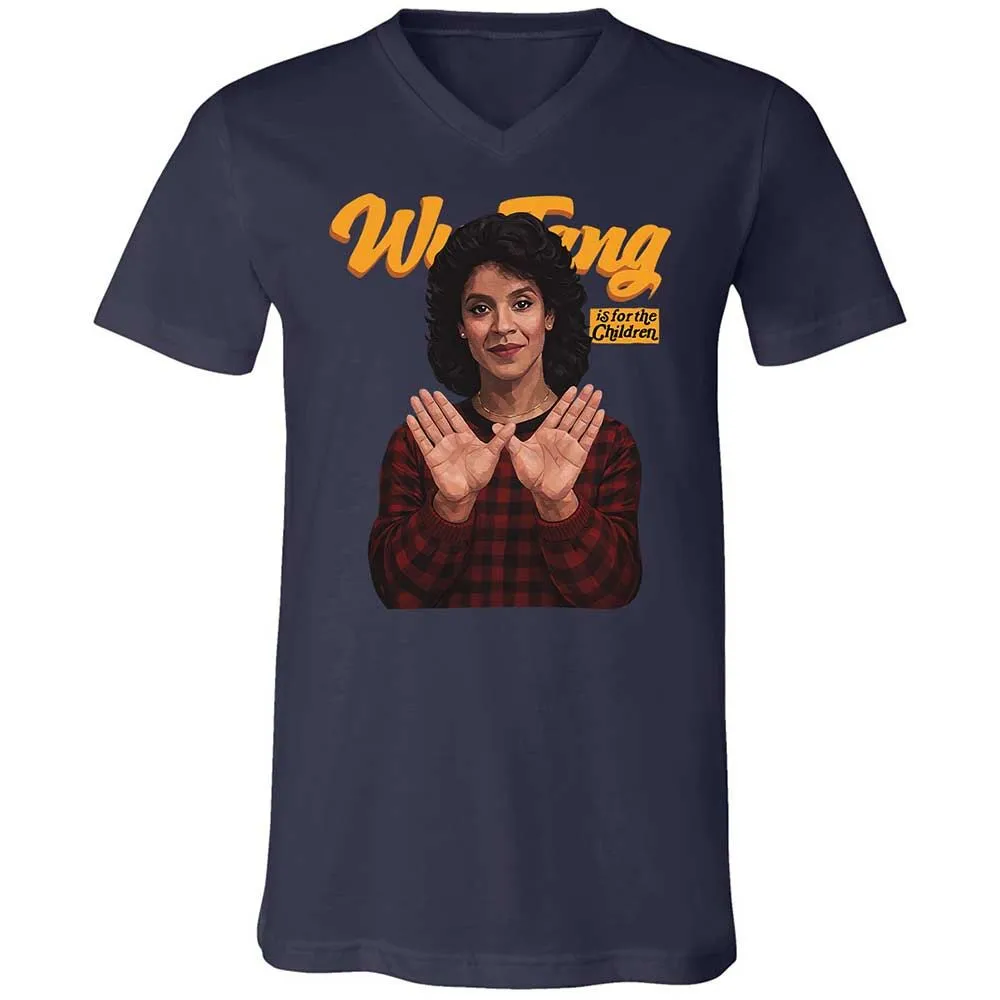 Unisex V-Neck T-Shirt - NBEL4DBQ - Navy - 2
