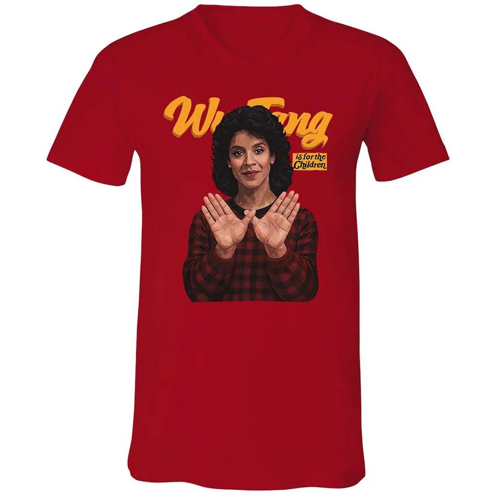 Unisex V-Neck T-Shirt - NBEL4DBQ - Red - 6