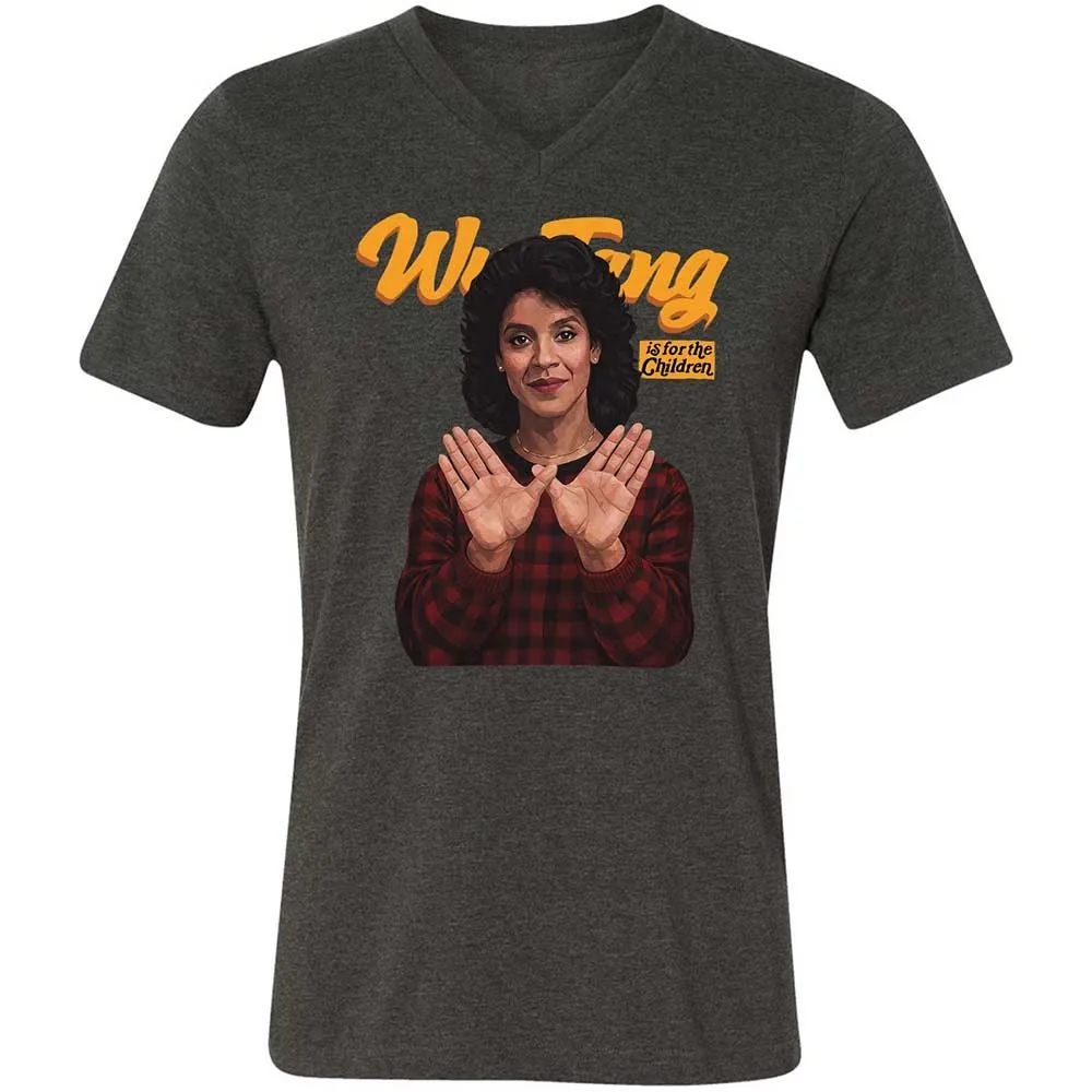 Unisex V-Neck T-Shirt - NBEL4DBQ - Dark Grey Heather - 9