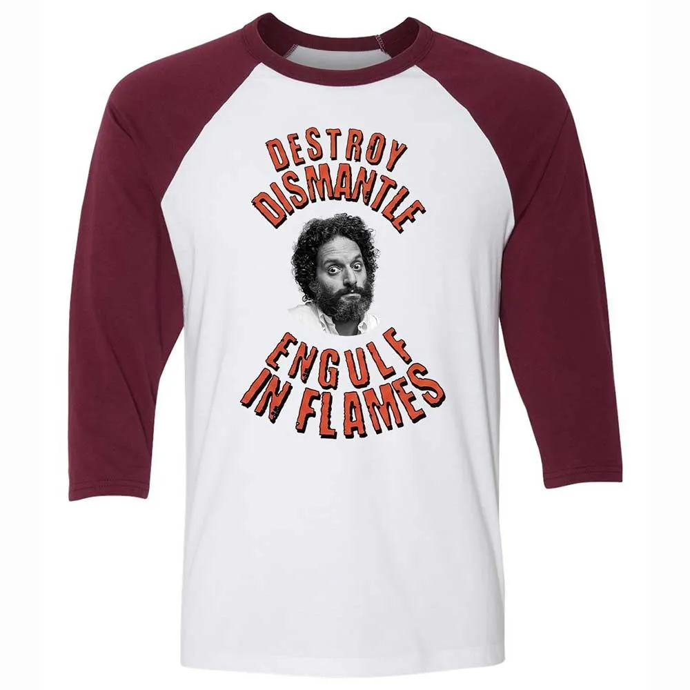 Destroy, Dismantle, Engulf in Flames - White/Maroon - 7