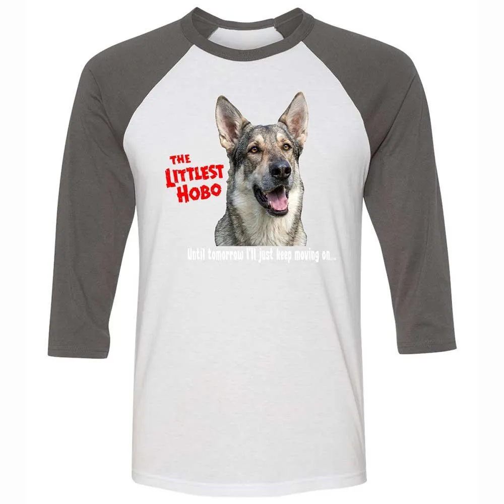 Unisex 3/4 Baseball Tee - TBYATKEU - White/Asphalt - 2