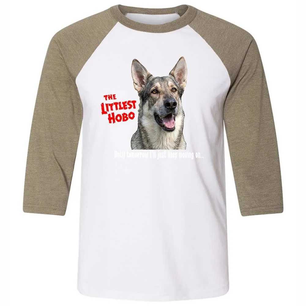 Unisex 3/4 Baseball Tee - TBYATKEU - White/Heather Olive - 4