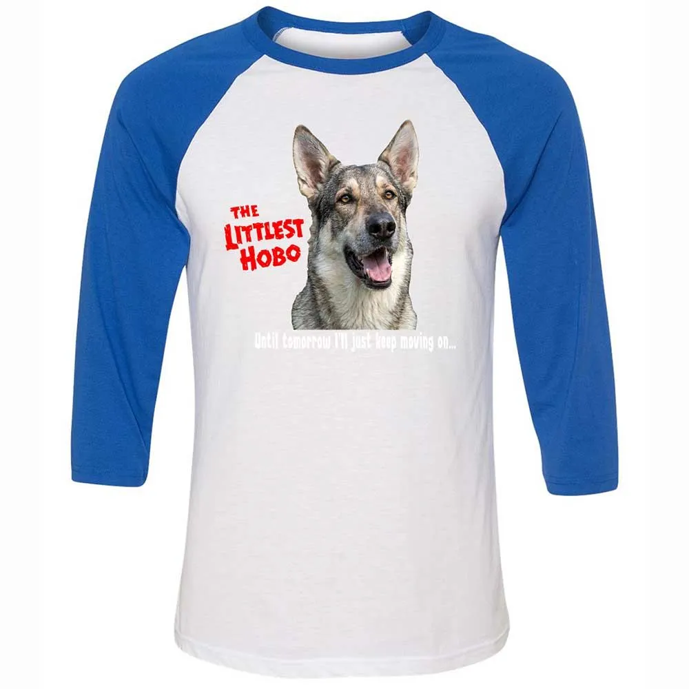 Unisex 3/4 Baseball Tee - TBYATKEU - White/True Royal - 10
